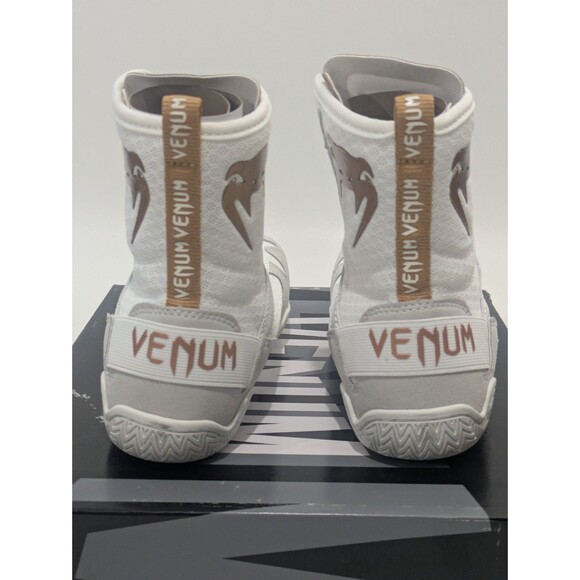 Venum Elite Boxing Shoes White/Gold Size 6 (EU 38) – Mid-Top main image 7